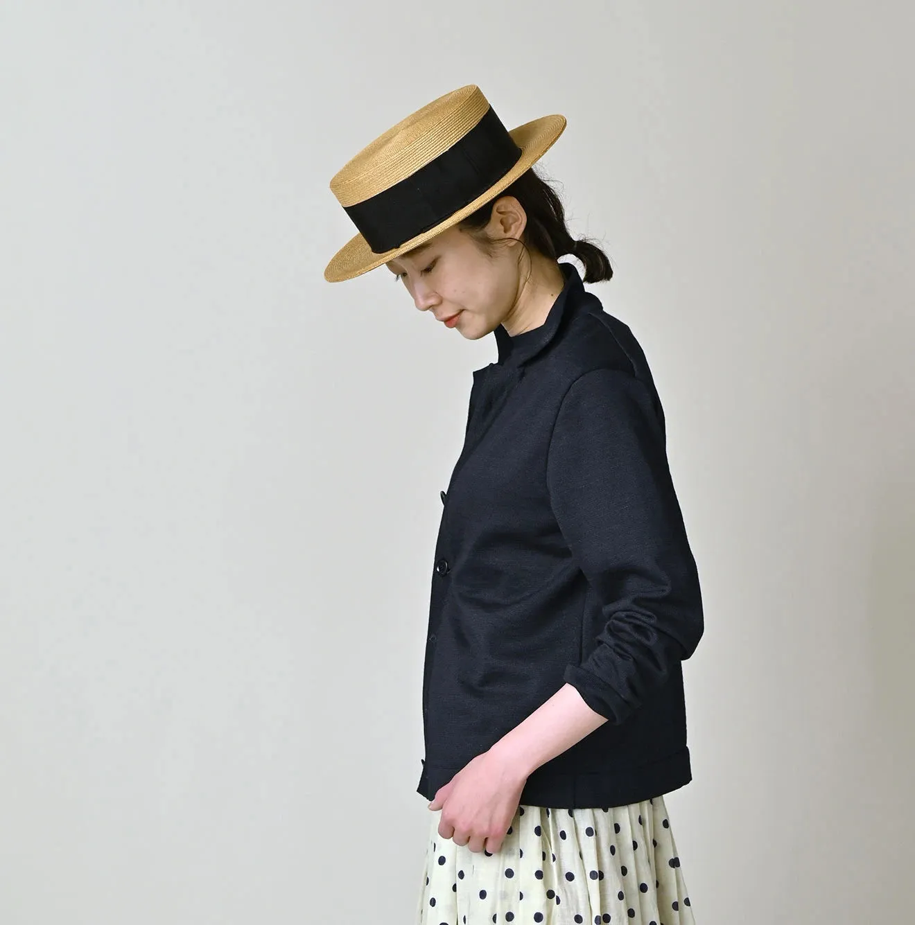 Indigo Supima Knit Sew Cardigan sold by 45r product image thumbnail 4