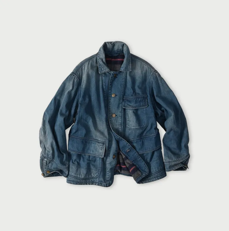 Light Mont Brown Denim 908 Yama Coverall made by 45r