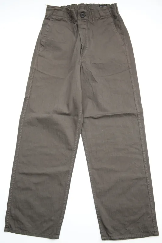 orSlow WIDE FIT FRENCH WORK PANTS (UNISEX) - Coffee Brown made by orSlow