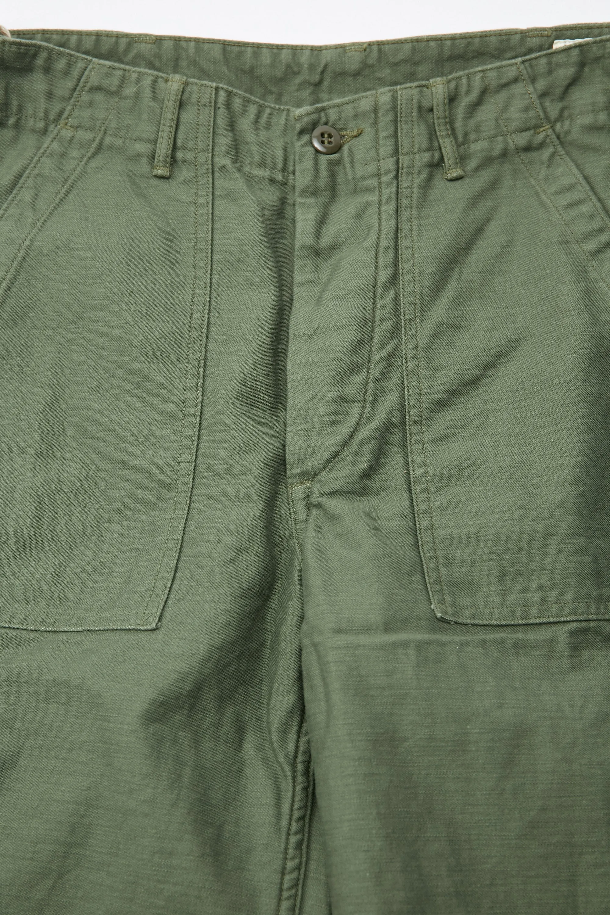 orSlow US Army Fatigue Pants (Regular Fit) - Green Reverse Cotton Sateen sold by Totem Brand product image thumbnail 2