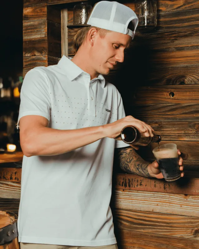 Bolt Premium Polo - White made by Dixxon