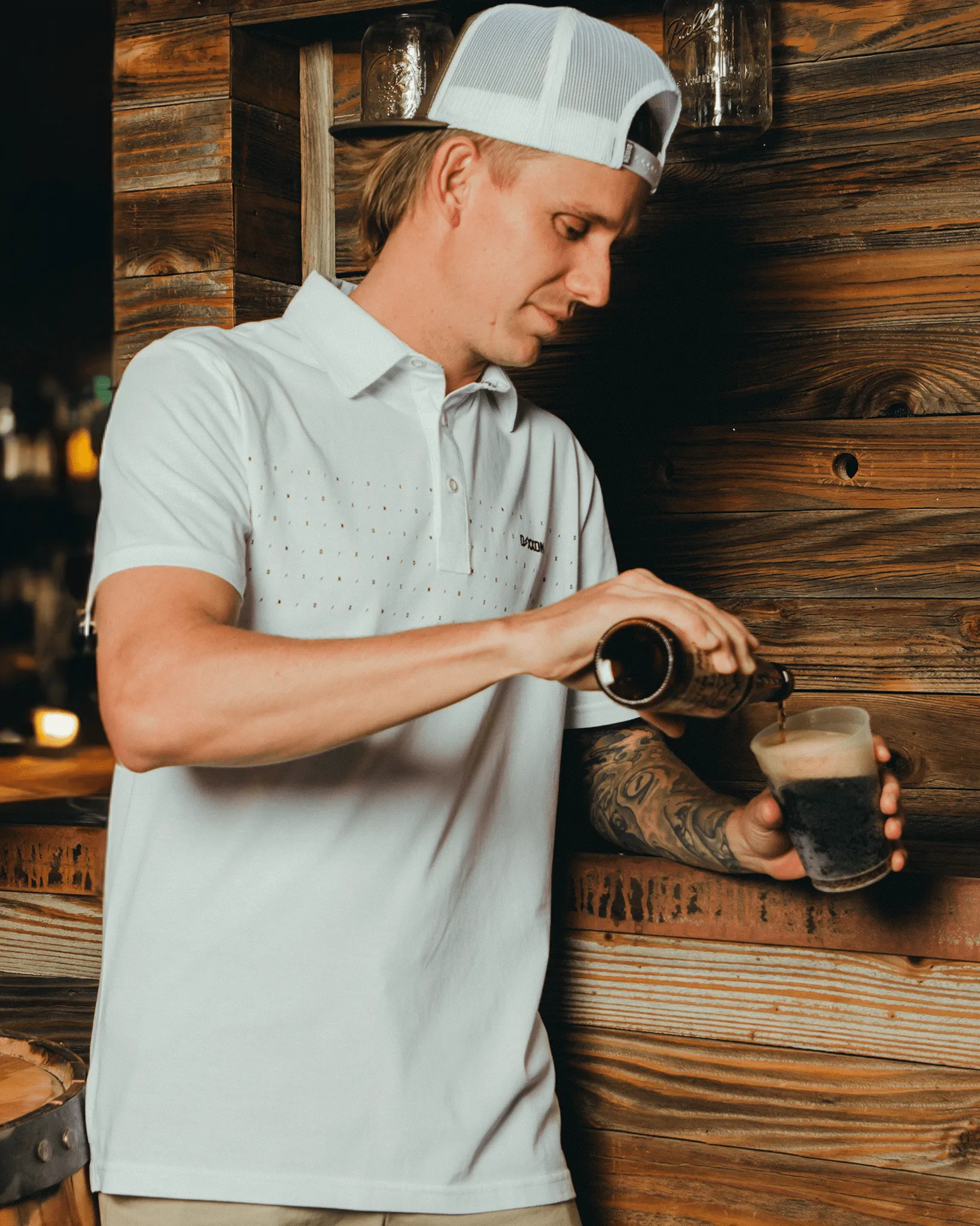 Bolt Premium Polo - White sold by Dixxon