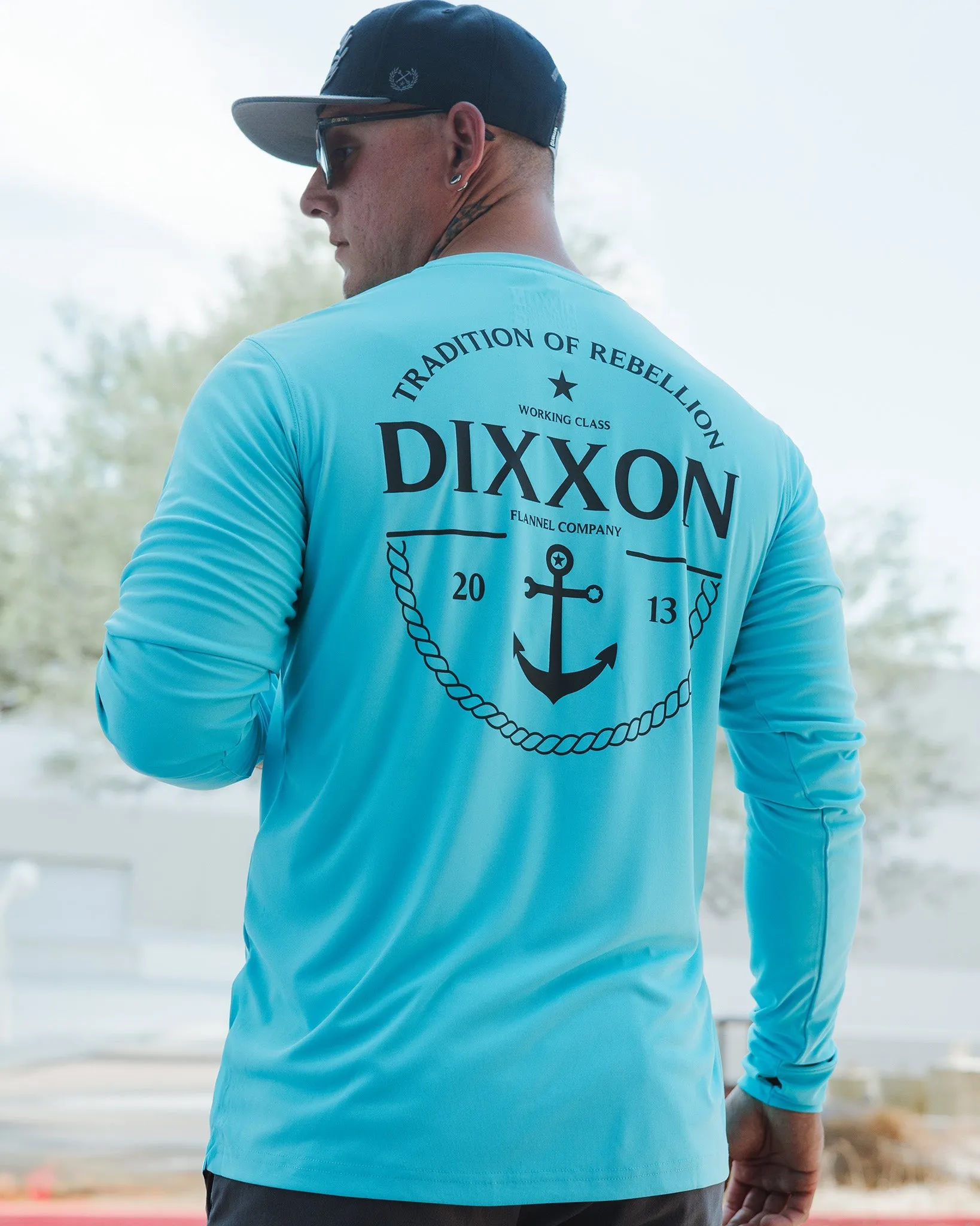 Tide UV Long Sleeve T-Shirt - Aqua sold by Dixxon