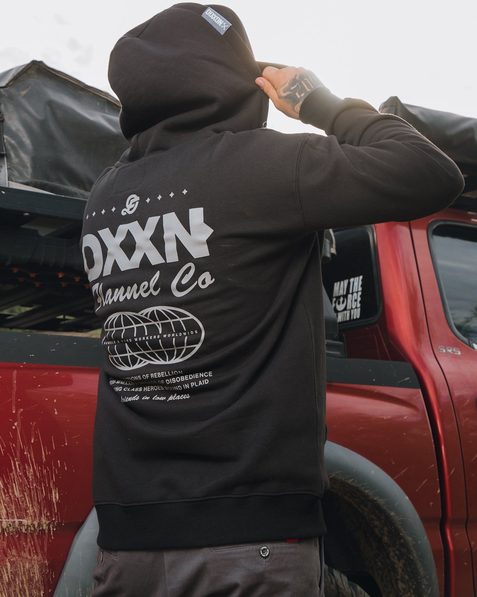 Gray Tech Zip Up - Black sold by Dixxon