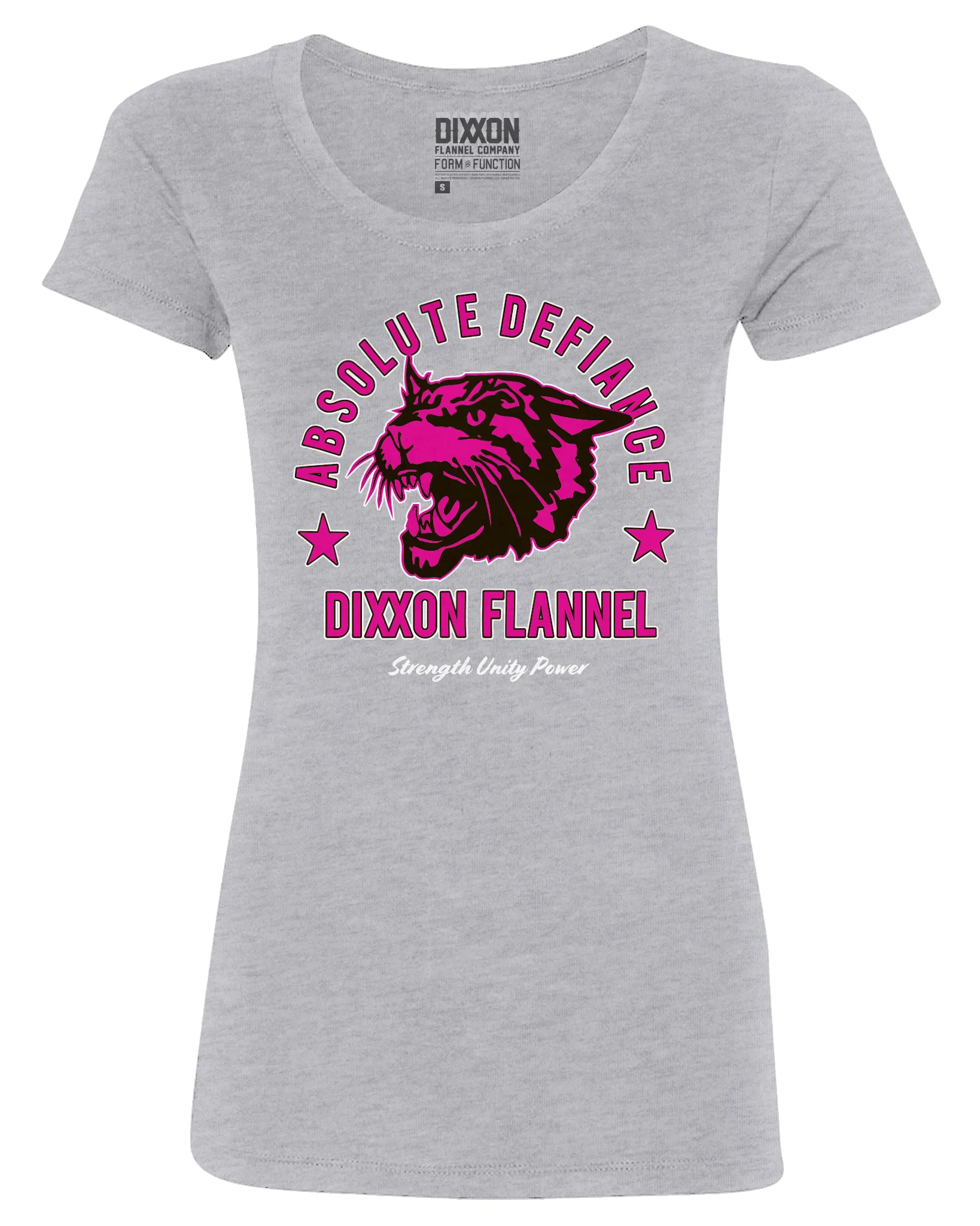 Women's Absolute Defiance Tee - Gray & Pink sold by Dixxon product image thumbnail 2