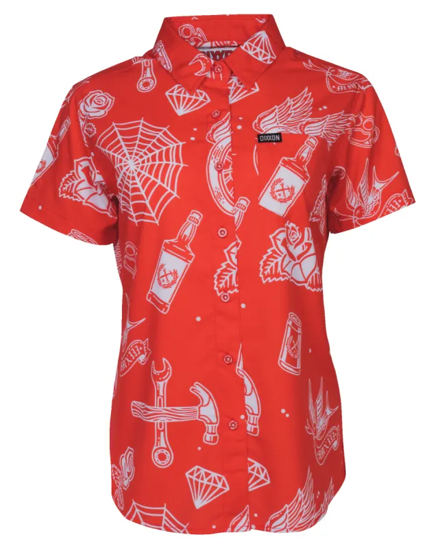 Women's Party Boy 10 YR Party Shirt - Red sold by Dixxon
