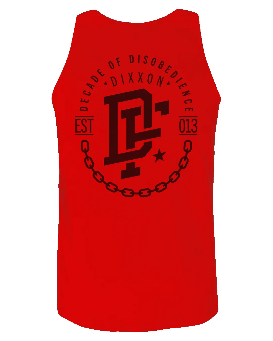 Black Disobedience Tank - Red sold by Dixxon product image thumbnail 2