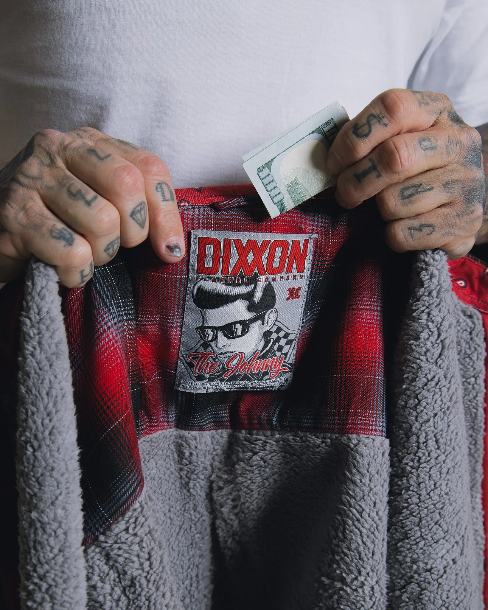 Johnny Sherpa Lined Flannel Jacket sold by Dixxon product image thumbnail 5