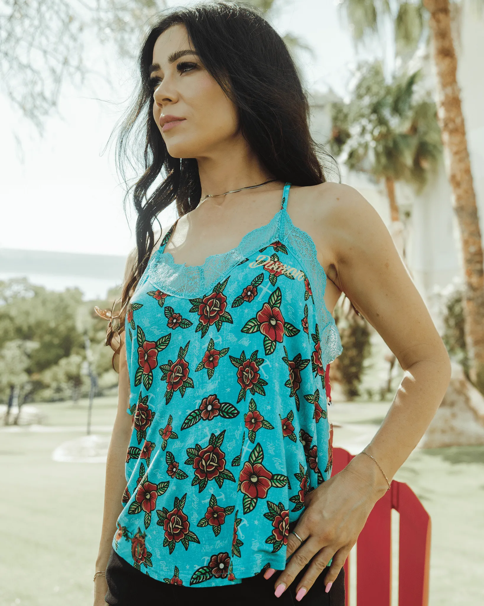 Women's Lace Cami Halter - Stay Gold sold by Dixxon product image thumbnail 3