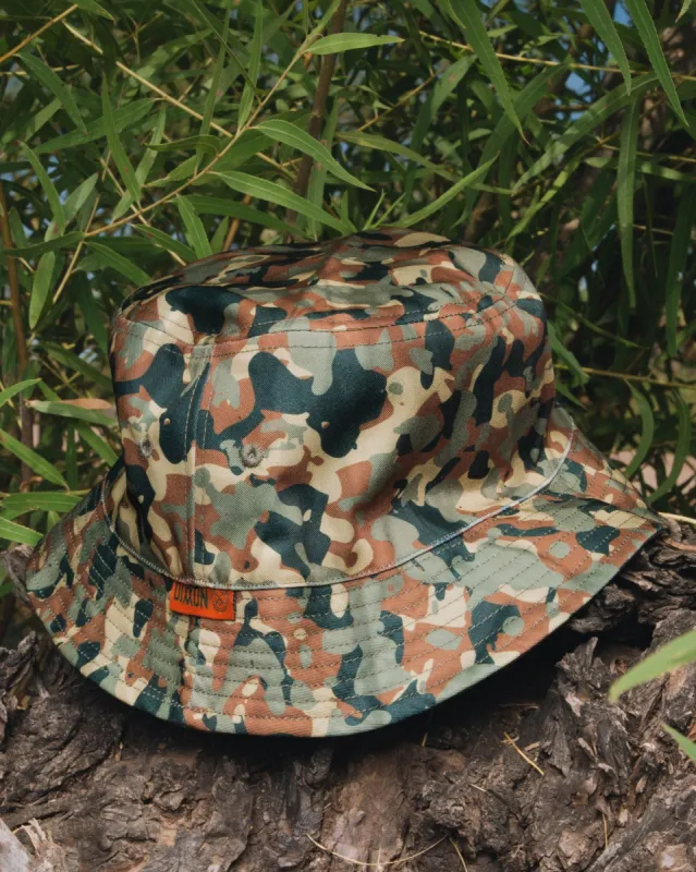 Camo Reversible Bucket Hat sold by Dixxon