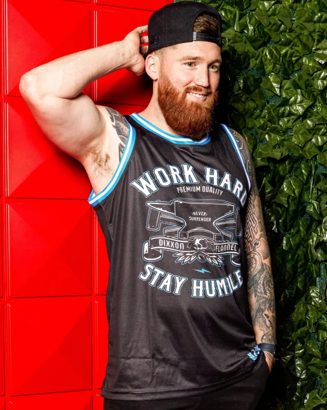 Never Surrender Jersey - Black, Blue, & White sold by Dixxon