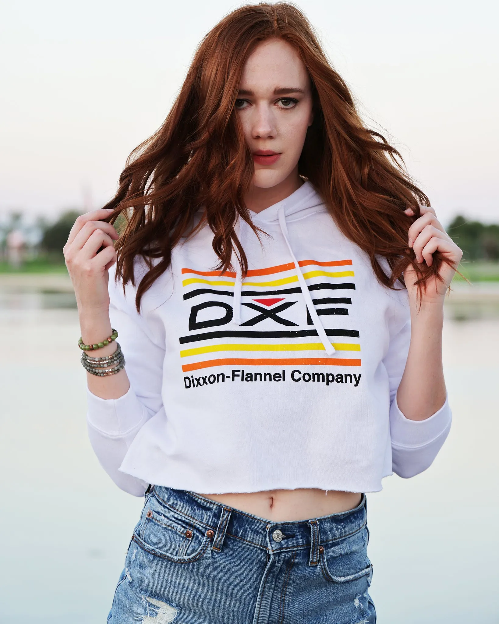 Women's Streamline Crop Pullover Hoodie - Orange sold by Dixxon product image thumbnail 3