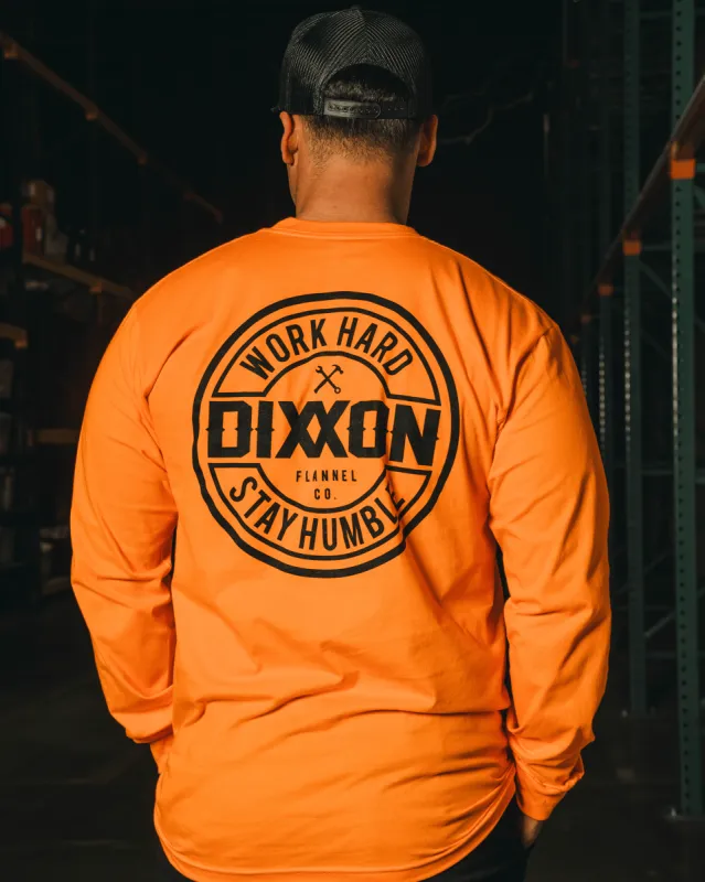 Corpo Hi Vis Long Sleeve T-Shirt - Safety Orange sold by Dixxon