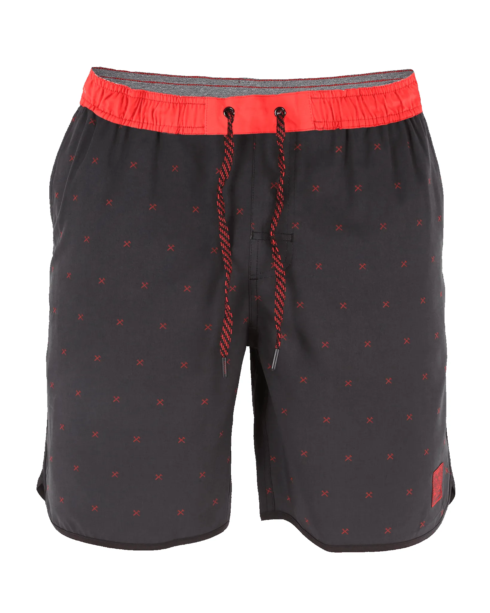 Finney Chad Shorts - Black & Red sold by Dixxon