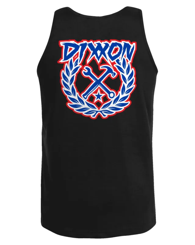 USA Party Crest Tank - Black sold by Dixxon