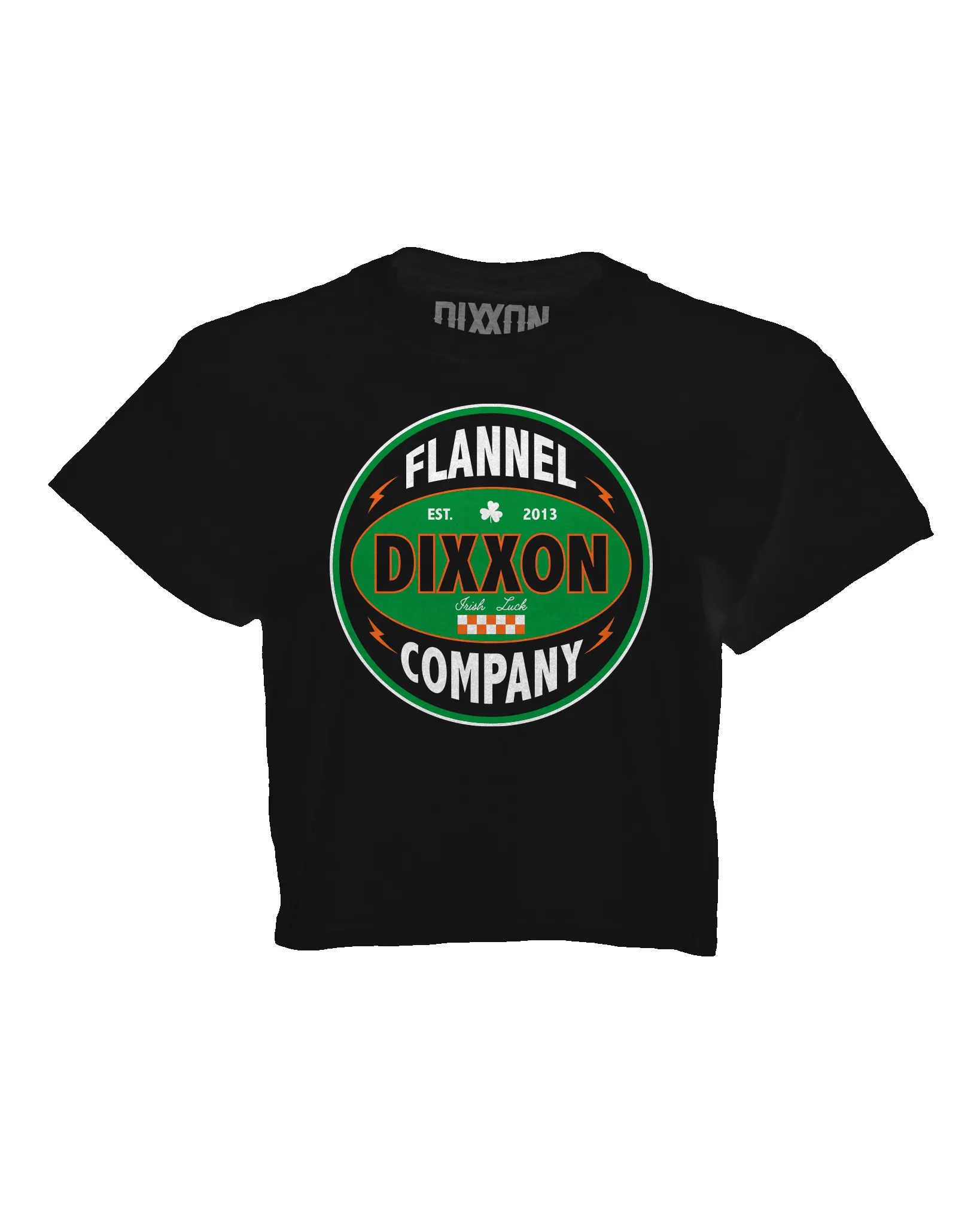 Women's Green Keystone Crop Top - Black sold by Dixxon product image thumbnail 2