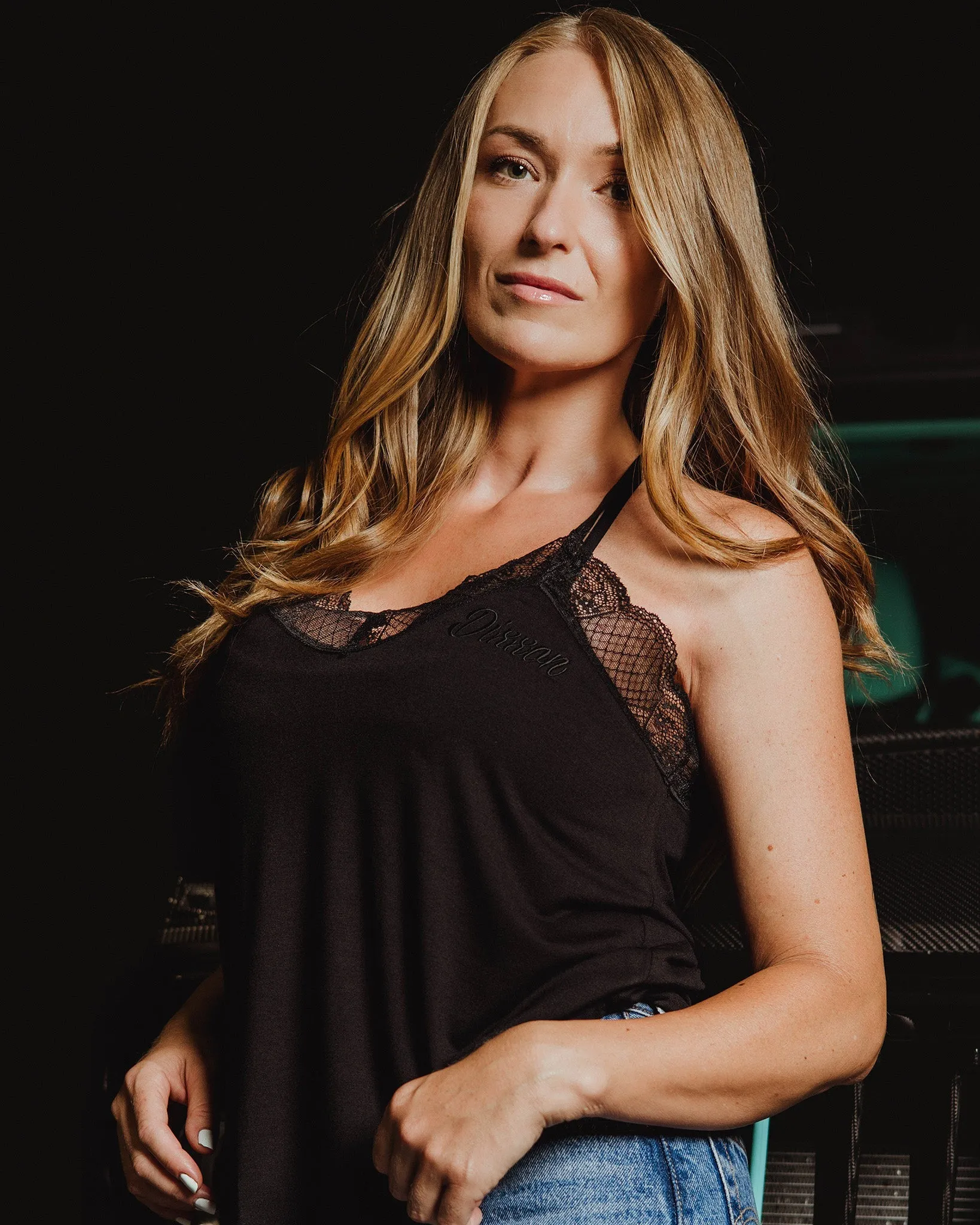 Women's Lace Cami Halter - Black sold by Dixxon product image thumbnail 3