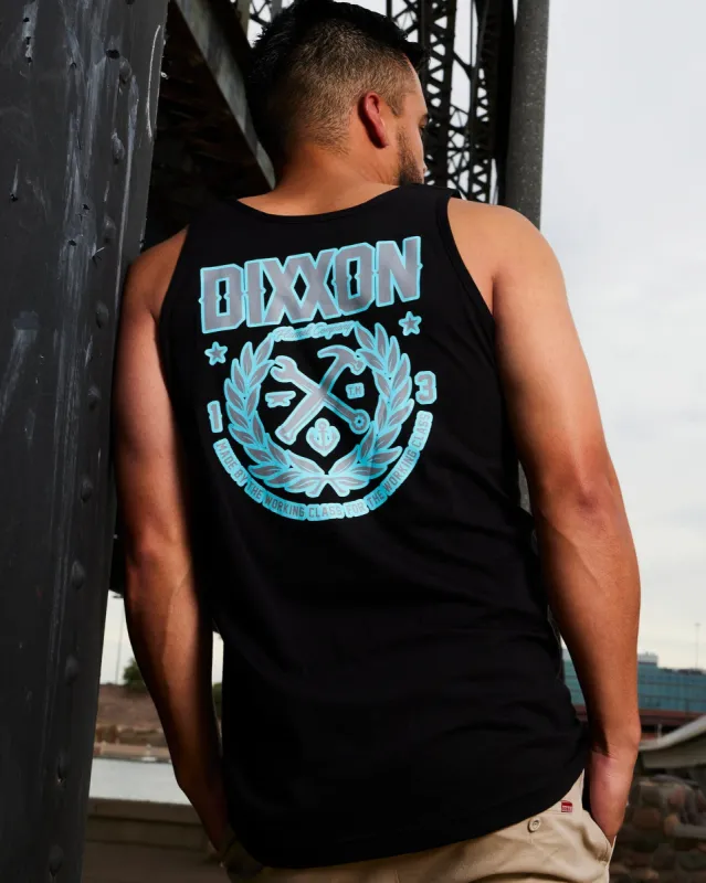 Made Tank - Black, Gray, & Teal sold by Dixxon