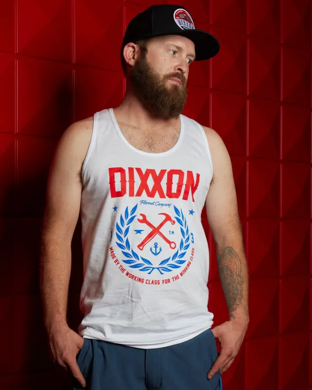 Made Tank - Red, White, & Blue sold by Dixxon