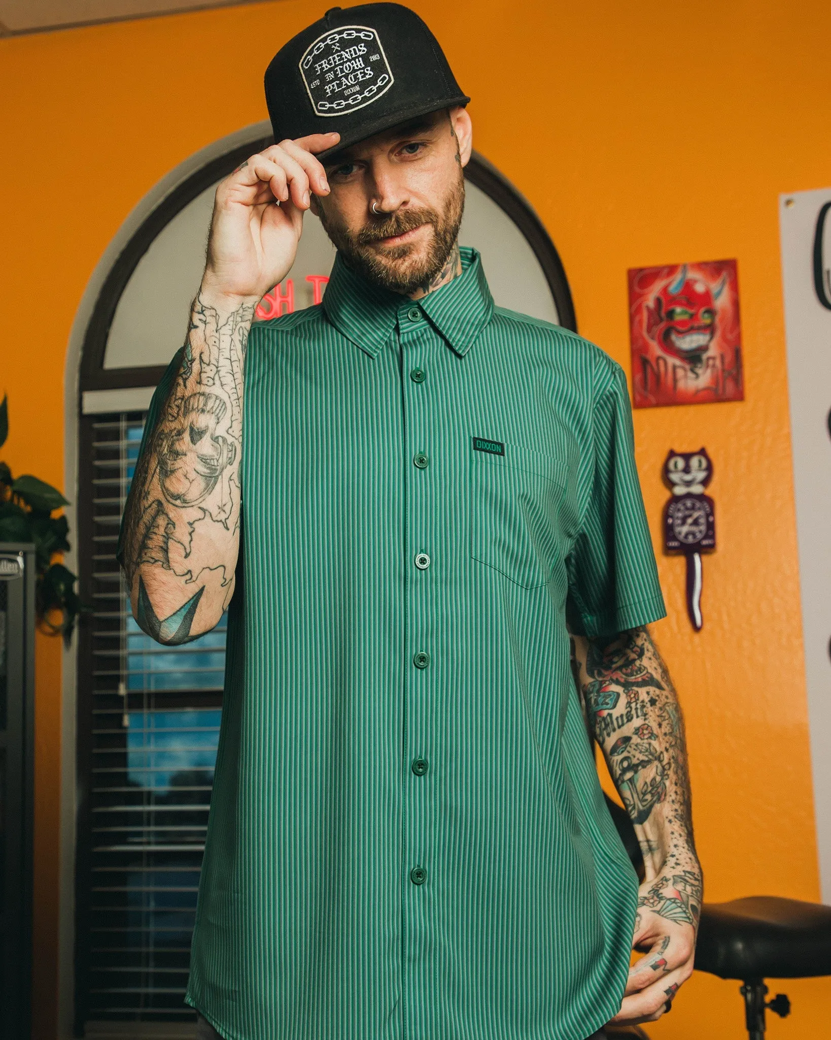 Benny TS Party Shirt - Green sold by Dixxon