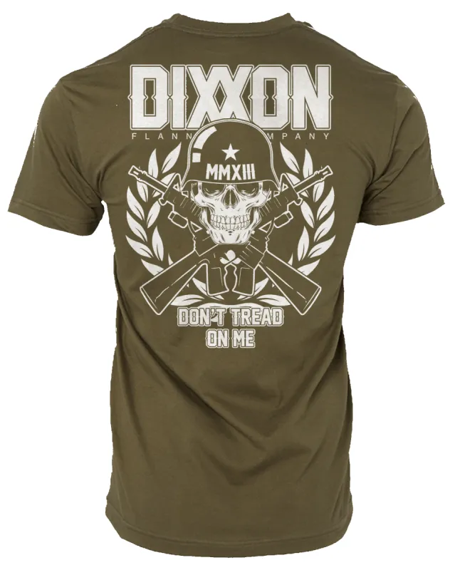 Don't Tread on Me T-Shirt - O.D. Green made by Dixxon