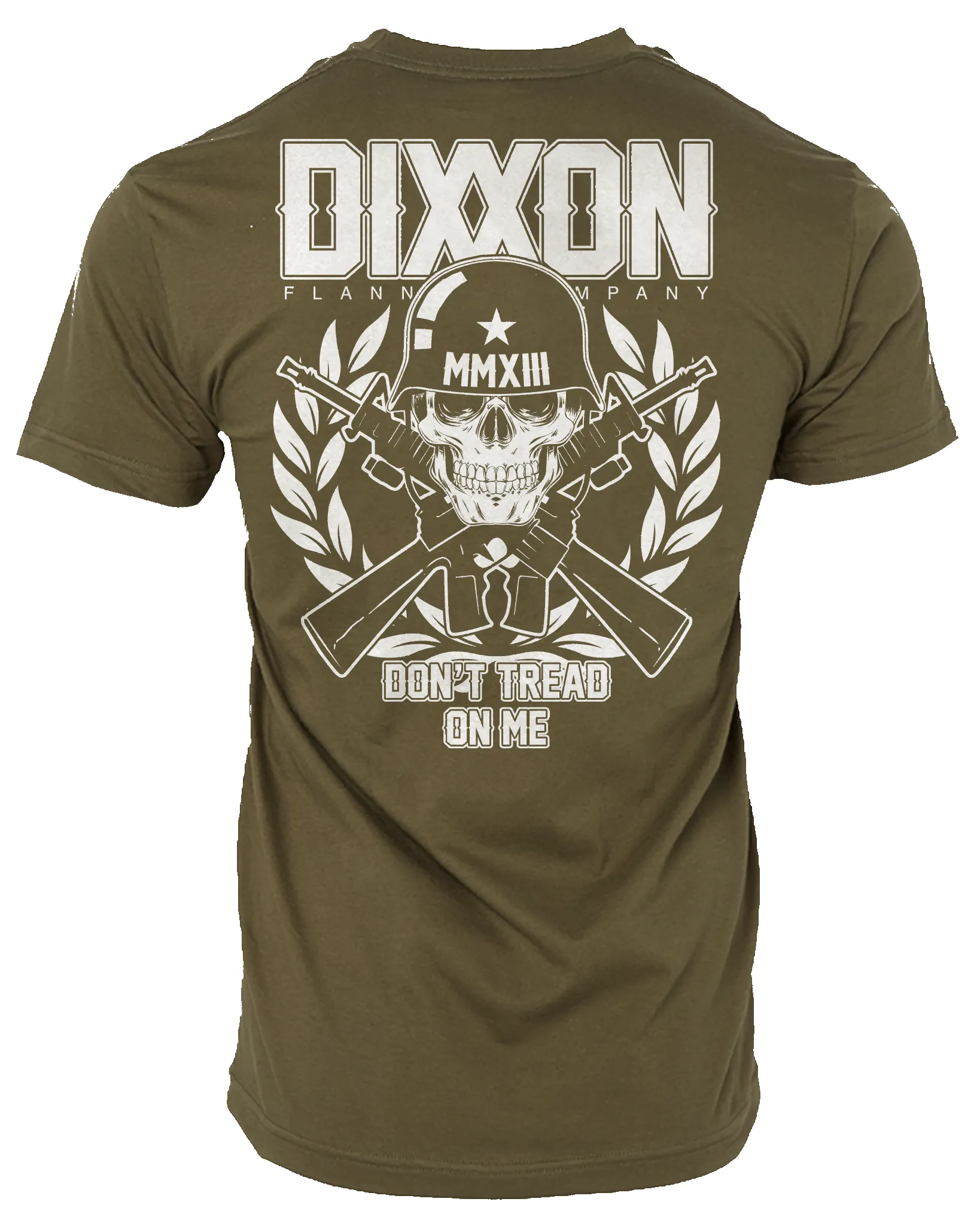 Don't Tread on Me T-Shirt - O.D. Green sold by Dixxon