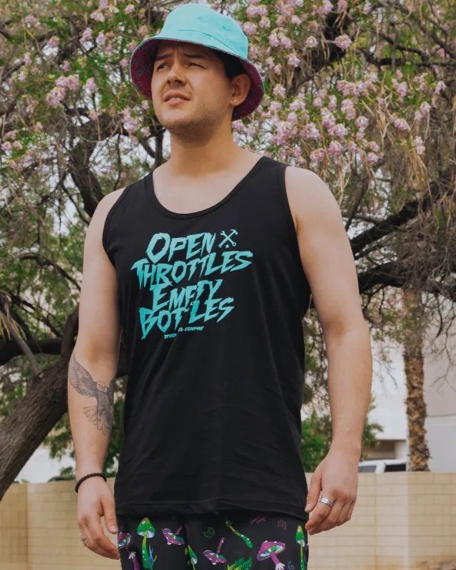 Open Throttles Tank - Black & Tiffany sold by Dixxon
