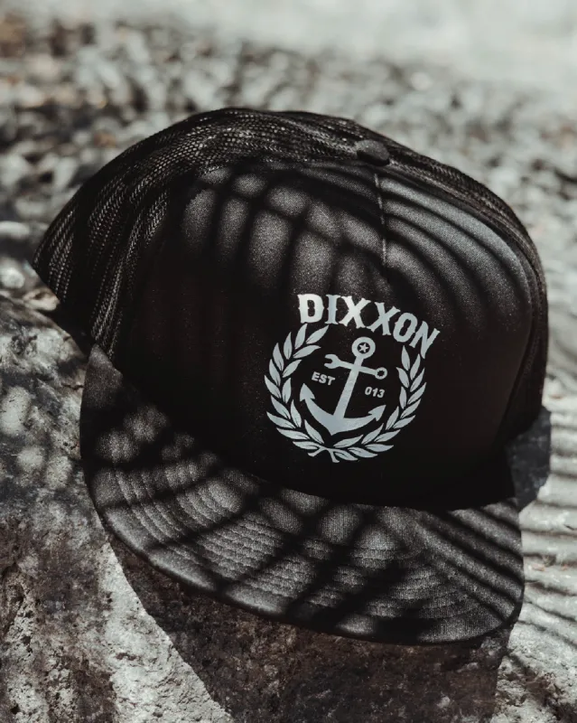 Salty Crest Flat Bill Foam Trucker Snapback sold by Dixxon