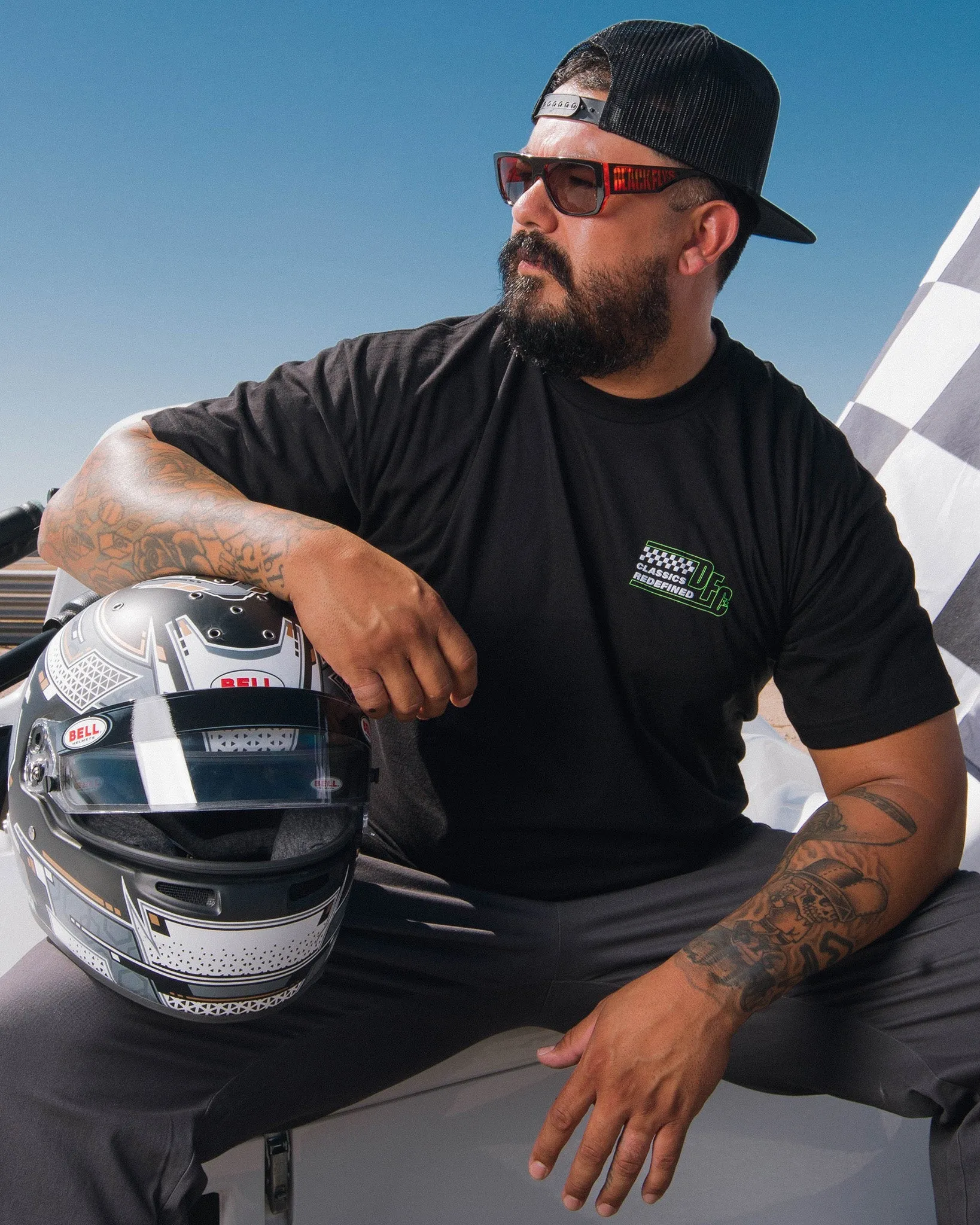 Racer Classics T-Shirt - Black sold by Dixxon product image thumbnail 2