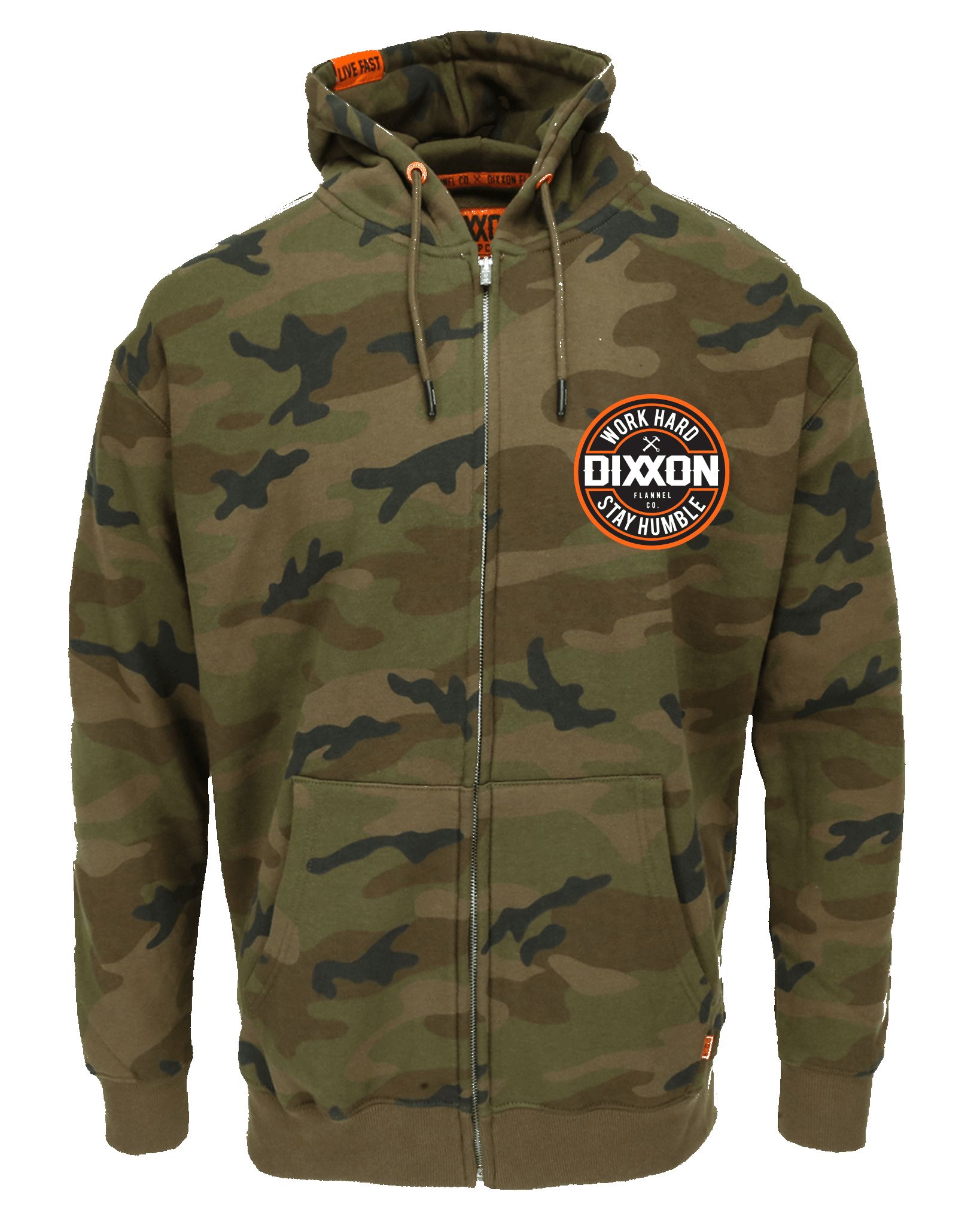 Orange Corpo Zip Up - Camo sold by Dixxon product image thumbnail 3