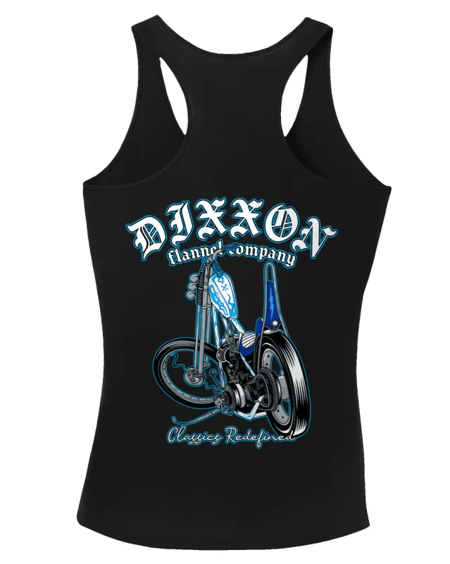 Women's Classic Chopper Fitted Tank - Black made by Dixxon