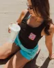 Women's Pray For Surf Fitted Tank - Black sold by Dixxon