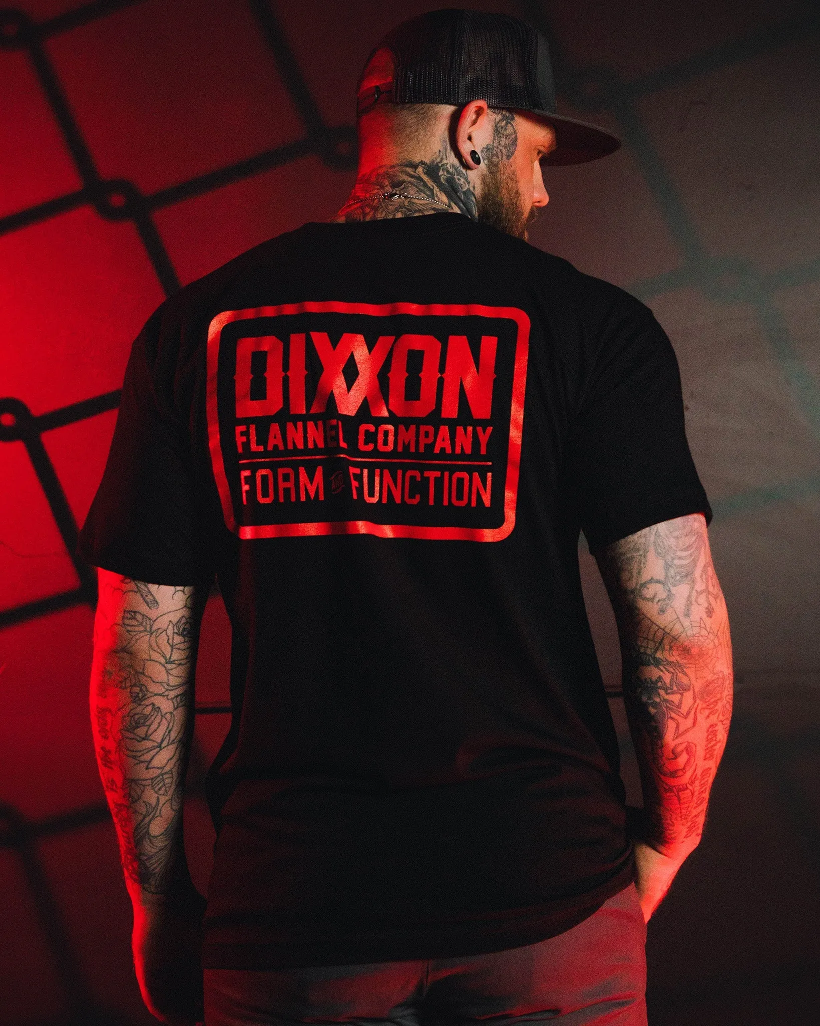 Red Classic Logo T-Shirt - Black sold by Dixxon