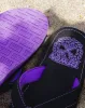 Leather Sandals - Black & Purple sold by Dixxon