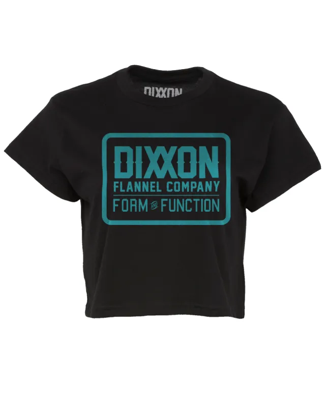Women's Tiffany Classic Logo Crop Top - Black sold by Dixxon