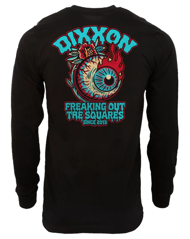 Squares Long Sleeve T-Shirt - Black sold by Dixxon