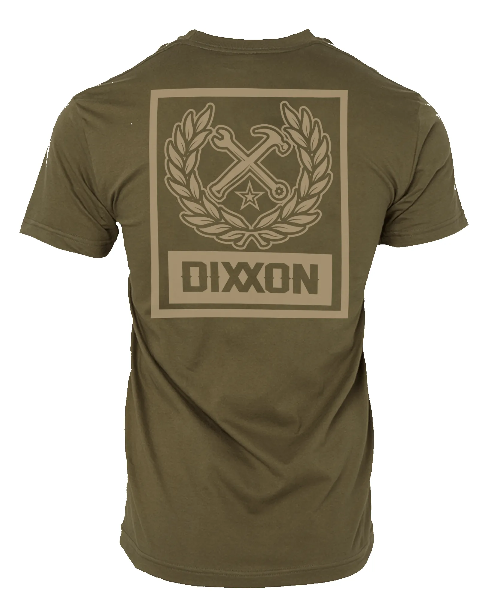 Box Crest T-Shirt - O.D. Green & Sand sold by Dixxon