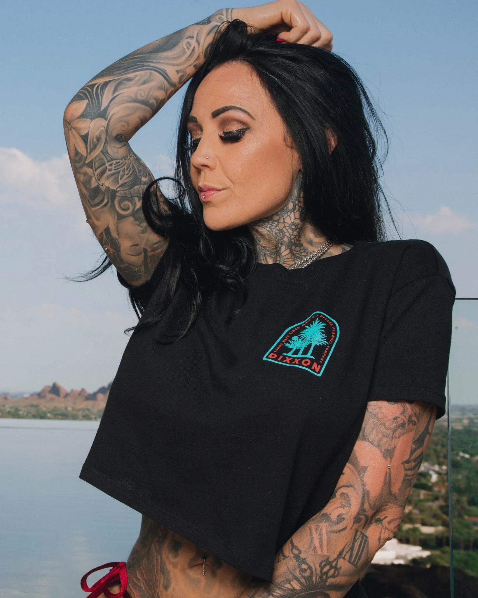 Women's Sunny Days Crop Top - Black sold by Dixxon product image thumbnail 4