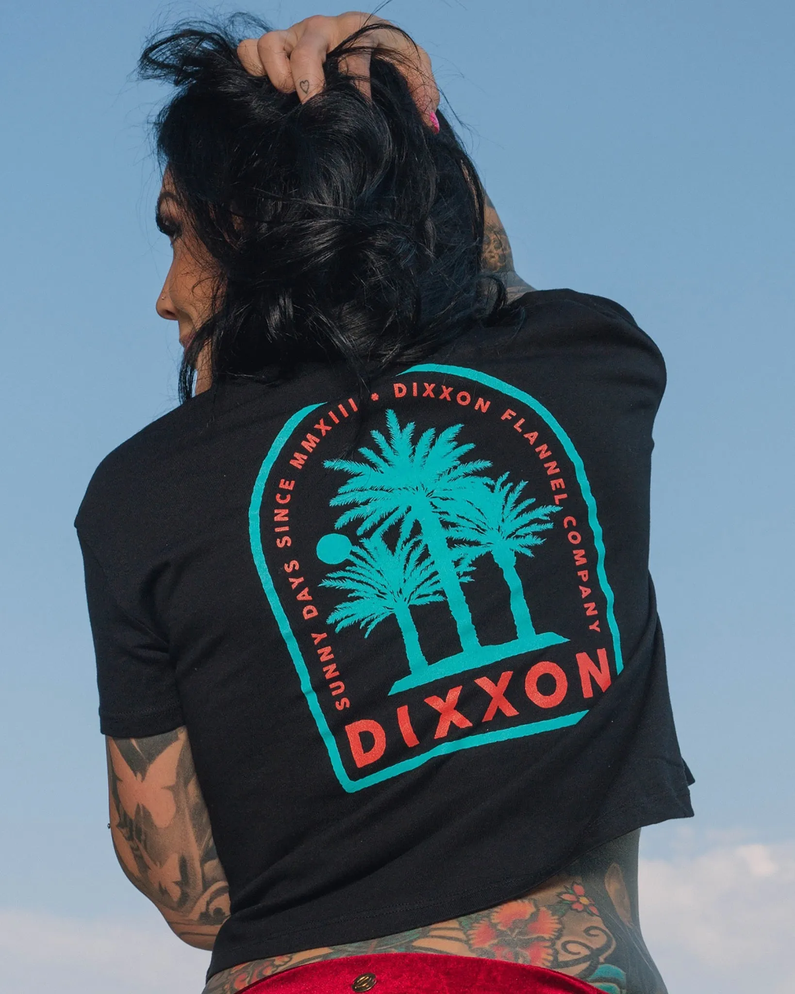 Women's Sunny Days Crop Top - Black sold by Dixxon