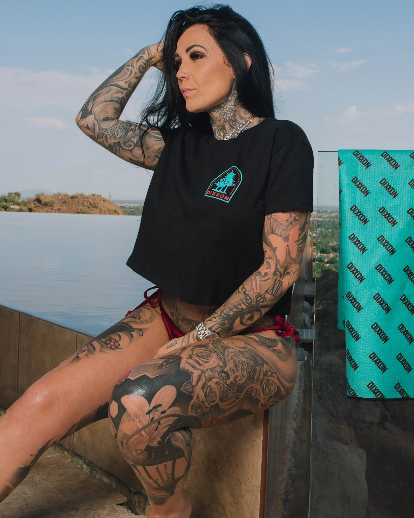 Women's Sunny Days Crop Top - Black sold by Dixxon product image thumbnail 5