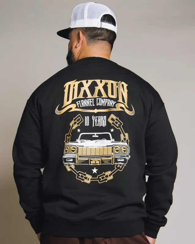 Lowrider Crewneck Sweatshirt - Black sold by Dixxon