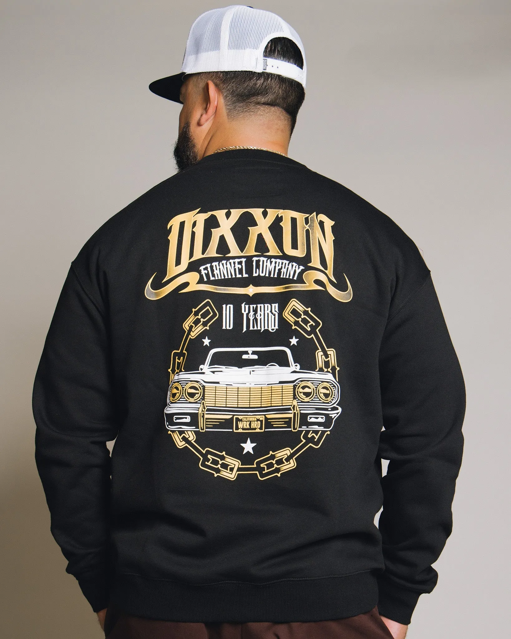 Lowrider Crewneck Sweatshirt - Black sold by Dixxon