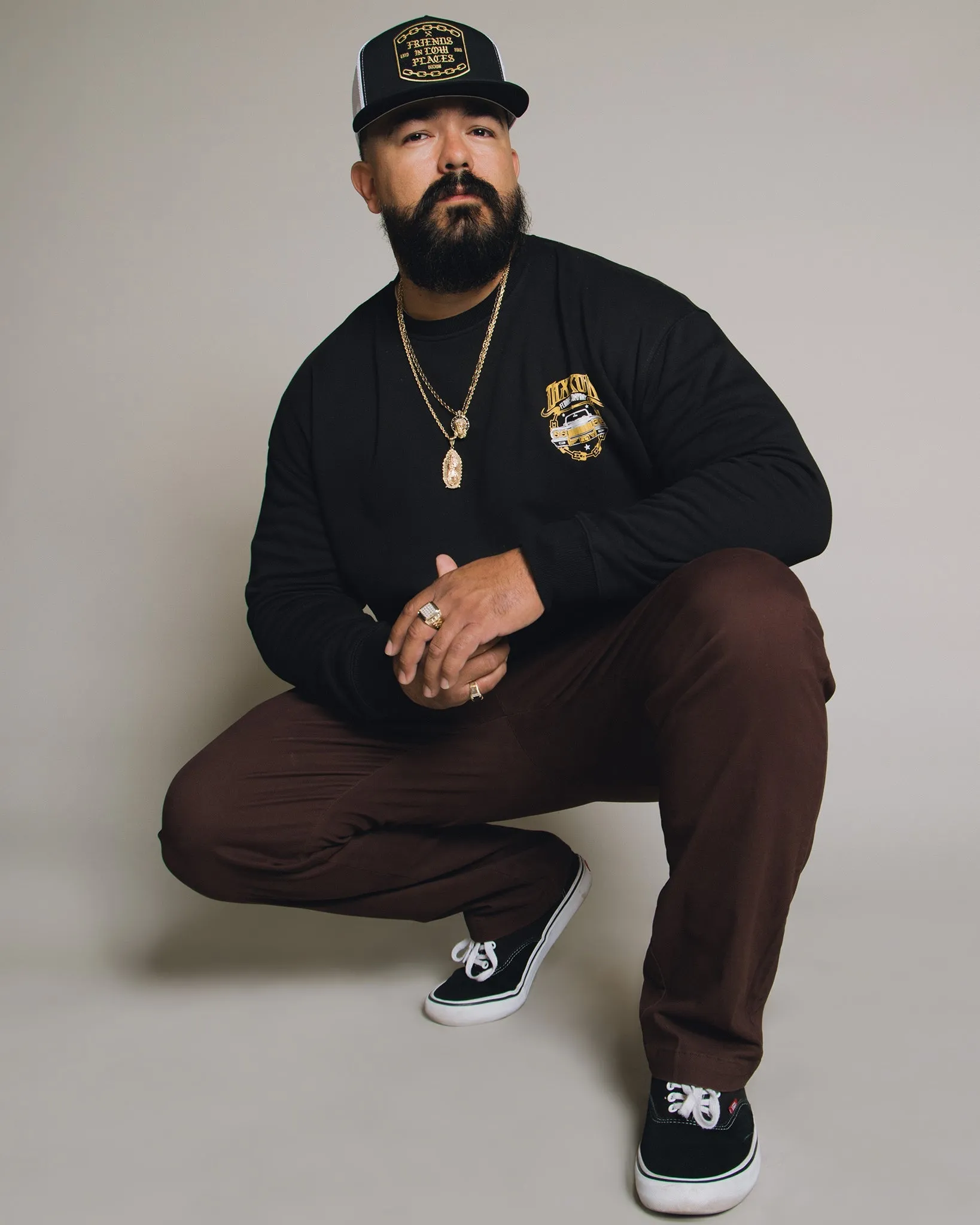 Lowrider Crewneck Sweatshirt - Black sold by Dixxon product image thumbnail 3