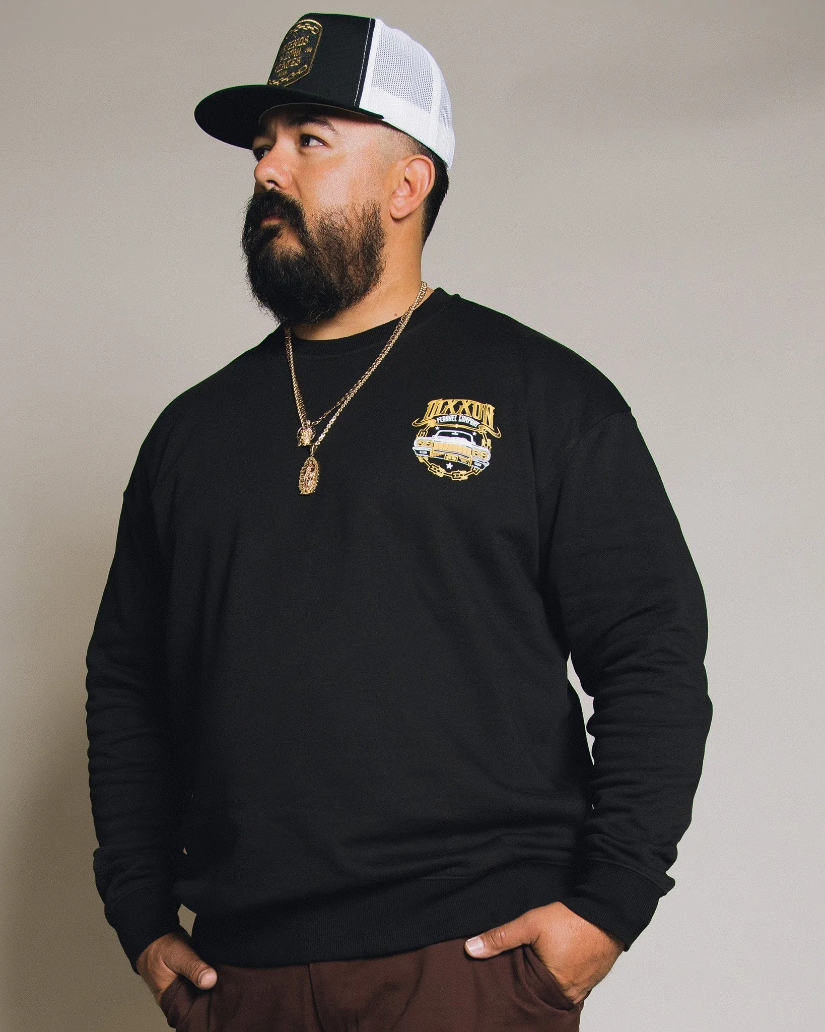 Lowrider Crewneck Sweatshirt - Black sold by Dixxon product image thumbnail 2