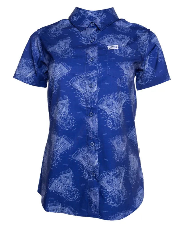 Women's Blueprint Party Shirt sold by Dixxon