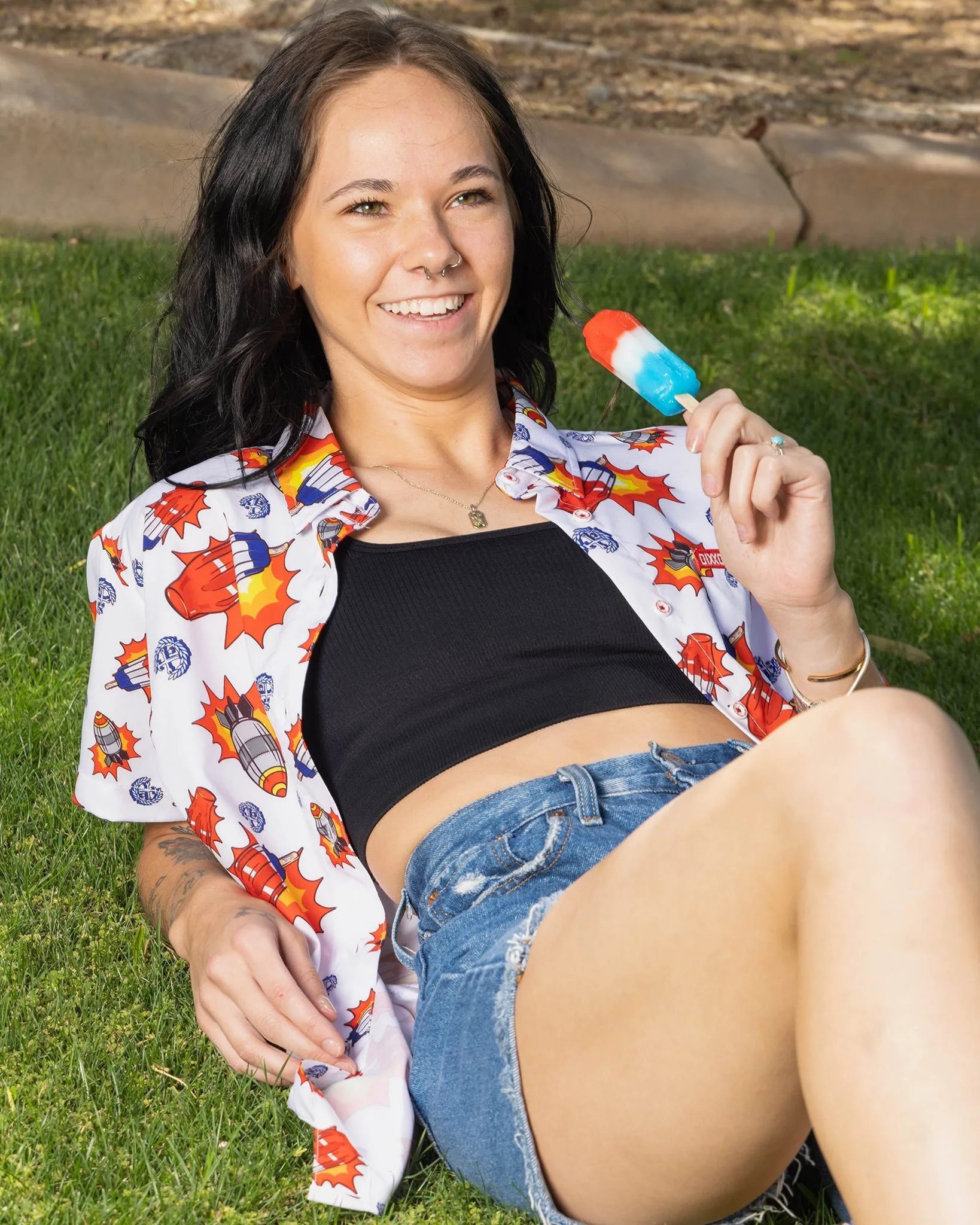 Women's Bombs Away Party Shirt sold by Dixxon