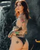Women's Bougie String Bikini Bottom - Black & White sold by Dixxon