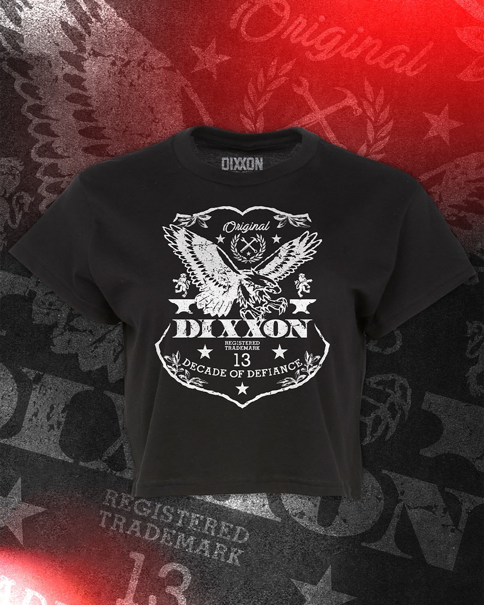 Women's Etched Crop Top - Black sold by Dixxon