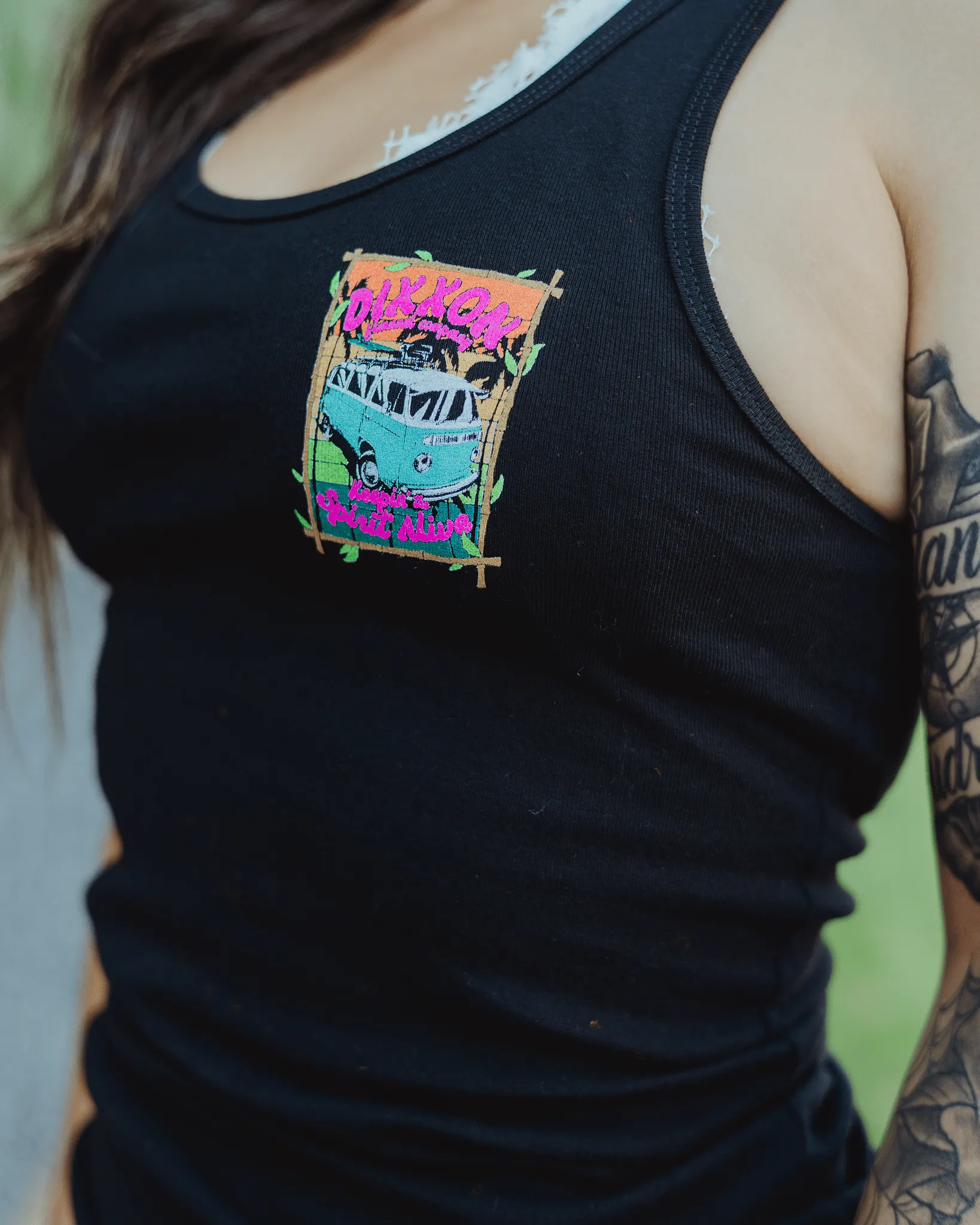 Women's Keepin' the Van Spirit Alive Fitted Tank - Black sold by Dixxon product image thumbnail 4