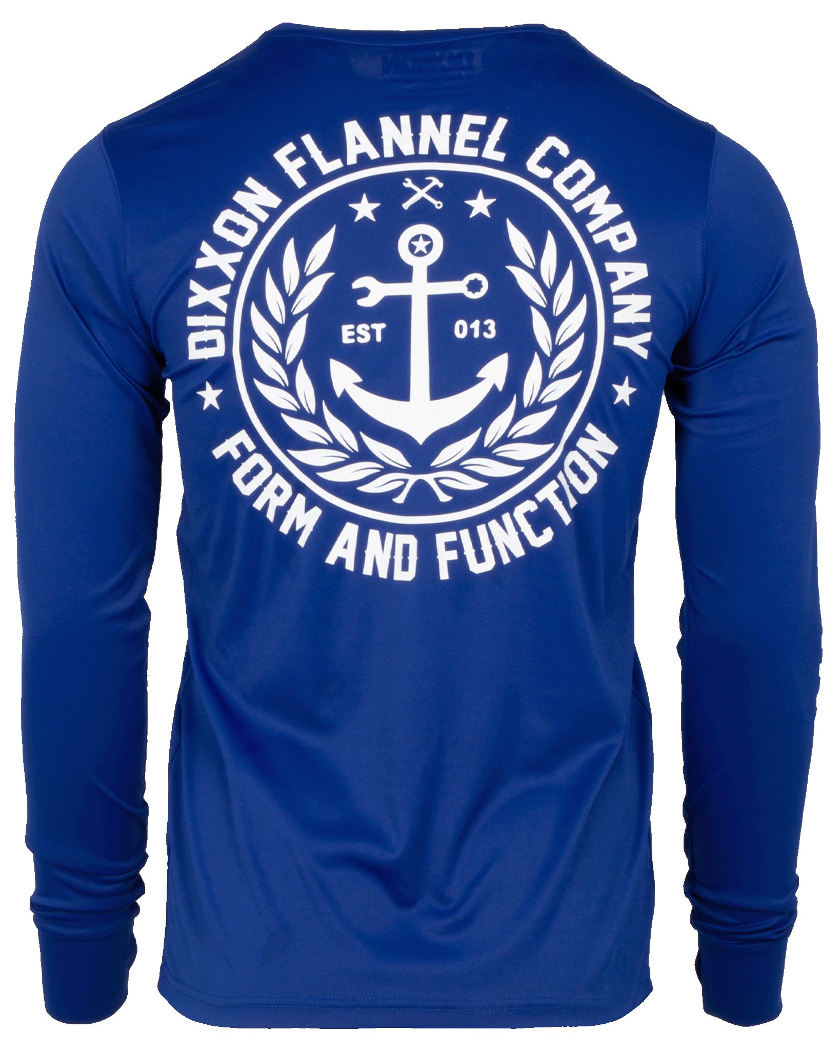 Salty Crest UV Long Sleeve T-Shirt - Navy sold by Dixxon